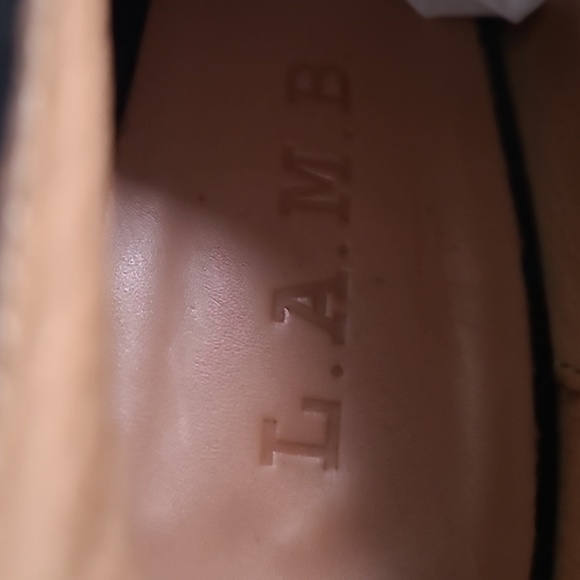 L.A.M.B. Gwen Stefani Bindi Leather Peep Toe Zip UP Ankle Boots in Brown 7.5 - Picture 15 of 16